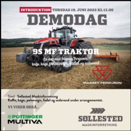 Oplev Multiva til demodag🇩🇰 Søllested Maskinforretning afholder demodag nu på torsdag med Massey Ferguson. Ved samme l...