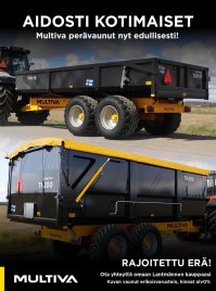 Multivan laadukkaat ja kotimaiset perävaunut jälleen saatavissa. Rajoitettu erä TRM 16 -maansiirtovaunua ja TR 200 -ylei...