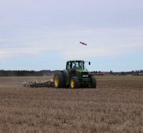 Spring works going forward in Tuomas Levomäki farm in Loimaa, Finland. Conditions are great before the oncoming rain. Al...
